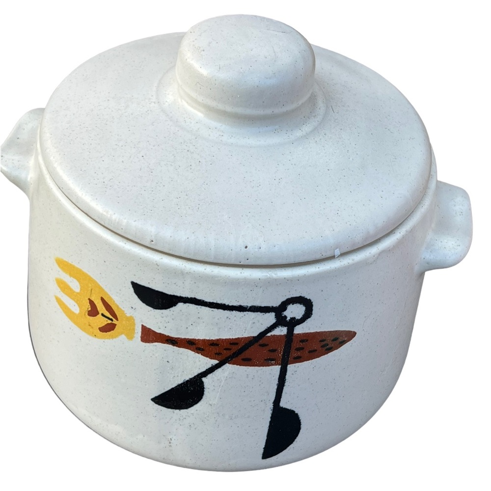 Vintage West Bend Dutch Oven Crockpot Pottery stoneware - Picture 1 of 6